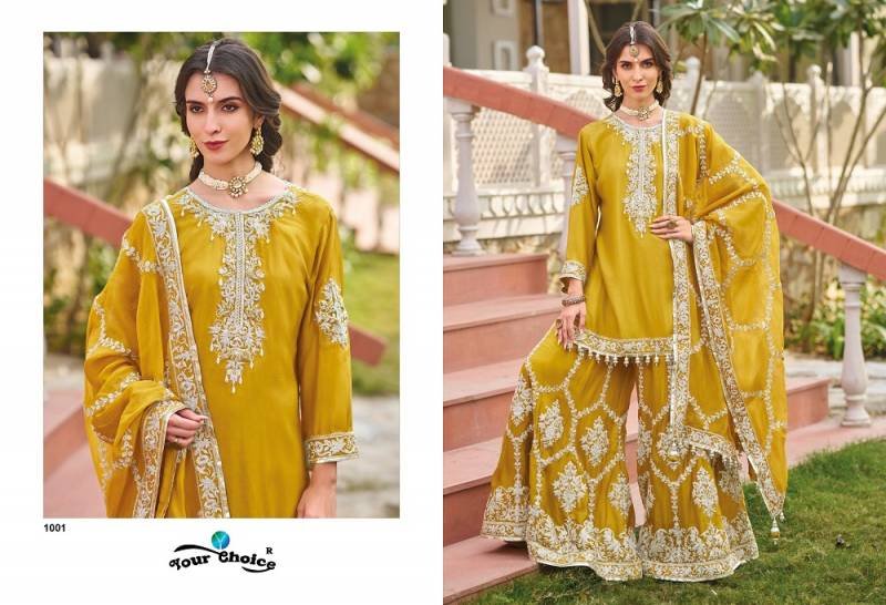 Launching Your Choice Sahiba Chinon Embroidered Salwar Suit Collection Wholesale 2026
