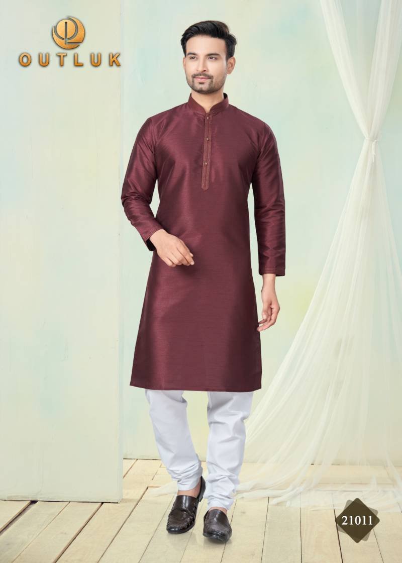 Outluk Wedding Collection Vol 21 Mens Wear Kurta With Pajama Wholesale
