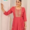 Beautiful Blue Hills Golden Duck Anarkali Gown Readymade Collection Wholesale 2026