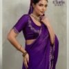 Buy Sethnic Elaris Velvet Chiffon Designer Party Wear Saree Collection Wholesale 2026