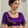 Buy Sethnic Elaris Velvet Chiffon Designer Party Wear Saree Collection Wholesale 2026