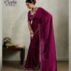 Buy Sethnic Elaris Velvet Chiffon Designer Party Wear Saree Collection Wholesale 2026