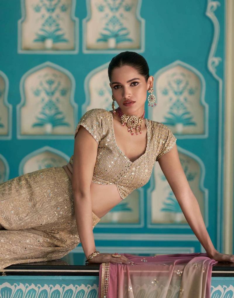 Launching Sayuri Laskara Georgette Embroidered Top Plazzo And Dupatta Collection Wholesale 2026