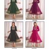 Stylish Blue Hills Sreeleela Rayon Anarkali Gown Embroidery Kurti Collection Wholesale 2026