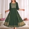 Stylish Blue Hills Sreeleela Rayon Anarkali Gown Embroidery Kurti Collection Wholesale 2026
