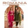 Lily And Lali Romania Silk Embroidery Handwork Kurti Pant And Dupatta Collection Wholesale
