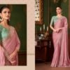 Stylish Tfh Sandal Wood 1417 A To F Powder Pink Silk Chiffon Designer Saree Collection Wholesale 2026