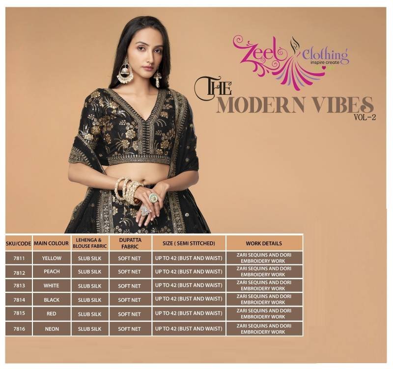 Beautiful Zeel The Modern Vibes Vol 2 Designer Silk Lehenga Collection Wholesale 2026