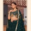 Zeel Golden Palm Designer Georgette Lehenga Collection Wholesale