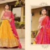 Buy Zeel Golden Palm Designer Georgette Lehenga Collection Wholesale 2026