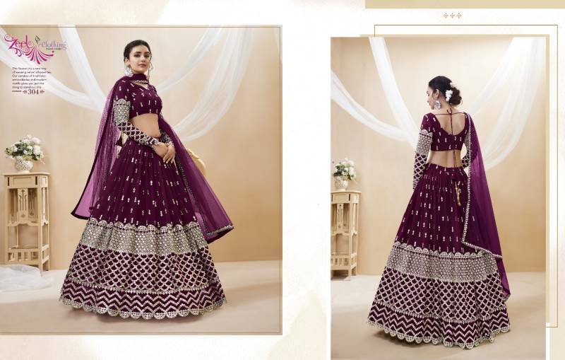 Buy Zeel Expression Vol 1 Wedding Wear Georgette Lehenga Collection Wholesale 2026