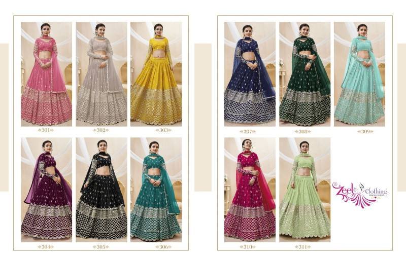 Buy Zeel Expression Vol 1 Wedding Wear Georgette Lehenga Collection Wholesale 2026