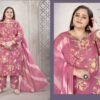 Launching Moksh Plus Size Glory Vol 3 Lichi Rayon Handwork Kurti Pant And Dupatta Wholesale 2026