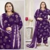 Latest Moksh Plus Size Glory Vol 2 Rayon Handwork Kurti Pant And Dupatta Wholesale 2026