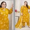Latest Moksh Plus Size Glory Vol 2 Rayon Handwork Kurti Pant And Dupatta Wholesale 2026
