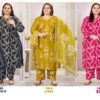 Buy Moksh Plus Size Glory Vol 1 Lichi Viscose Handwork Kurti Pant And Dupatta Wholesale 2026