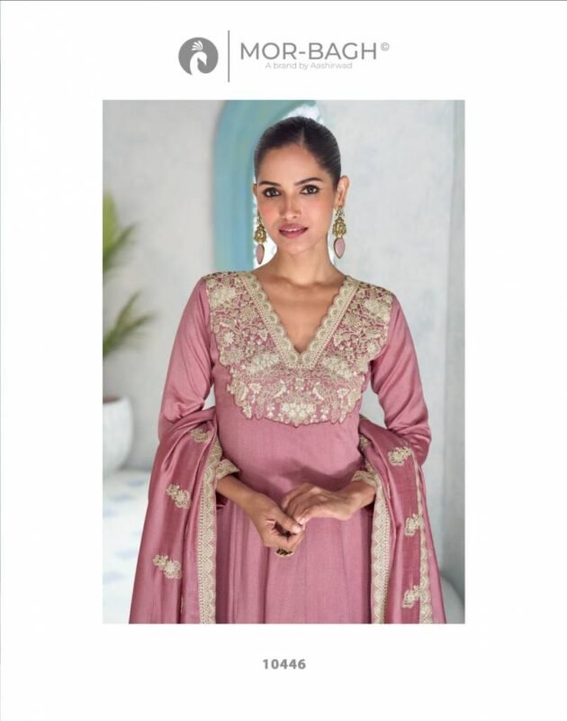 Stylish Aashirwad Mor Bagh Vihanika Silk And Work Designer Salwar Suits Wholesale 2026