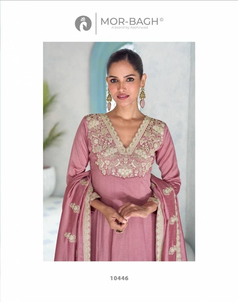 Stylish Aashirwad Mor Bagh Vihanika Silk And Work Designer Salwar Suits Wholesale 2026