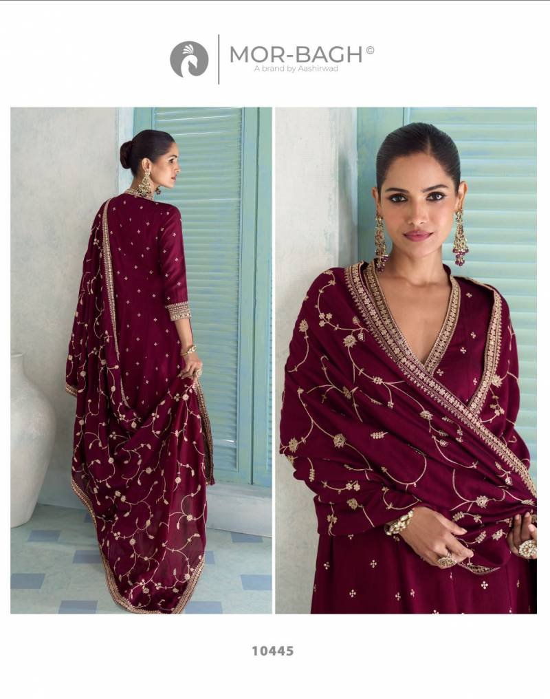 Stylish Aashirwad Mor Bagh Vihanika Silk And Work Designer Salwar Suits Wholesale 2026