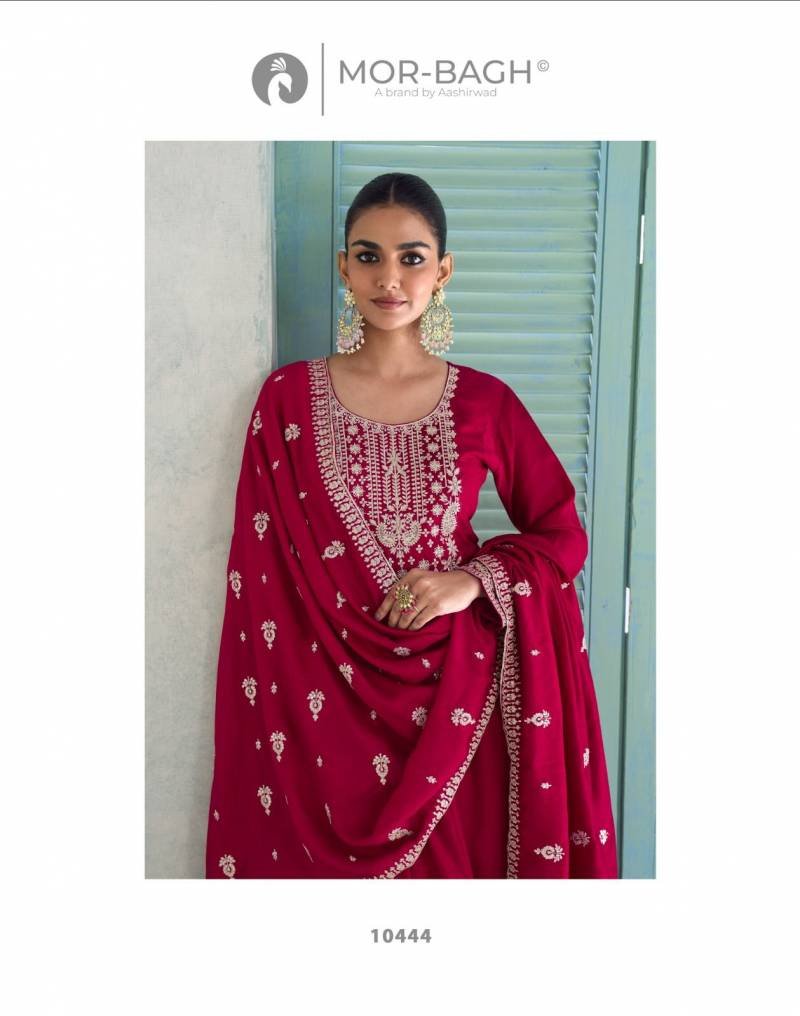 Stylish Aashirwad Mor Bagh Vihanika Silk And Work Designer Salwar Suits Wholesale 2026