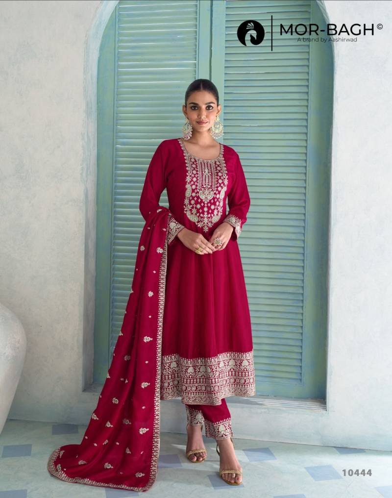 Stylish Aashirwad Mor Bagh Vihanika Silk And Work Designer Salwar Suits Wholesale 2026