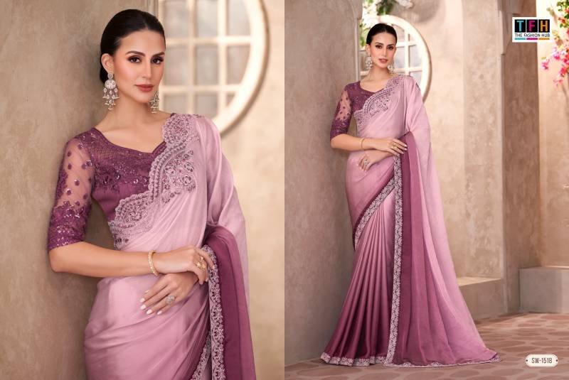 Stylish Tfh Sandal Wood 15 Designer Party Wear Fancy Saree Collection Wholesale 2026