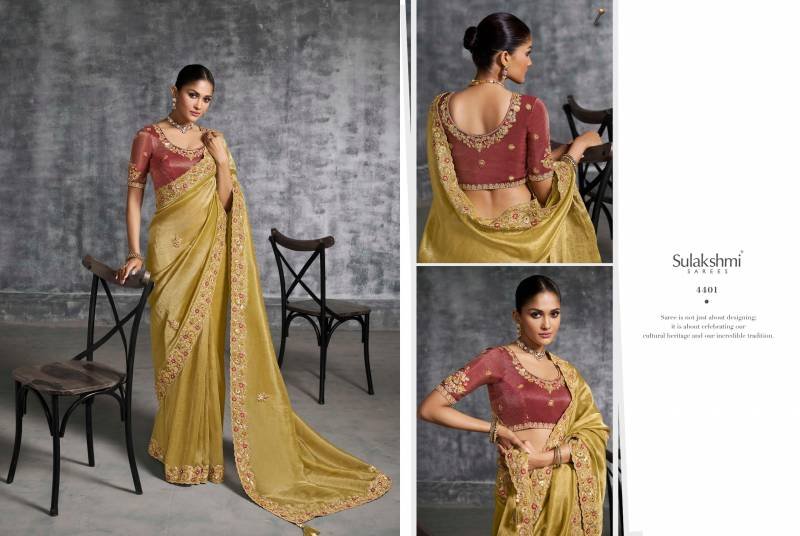 Buy Sulakshmi Kashira Silk Work Designer Party Wear Saree Collection Wholesale 2026