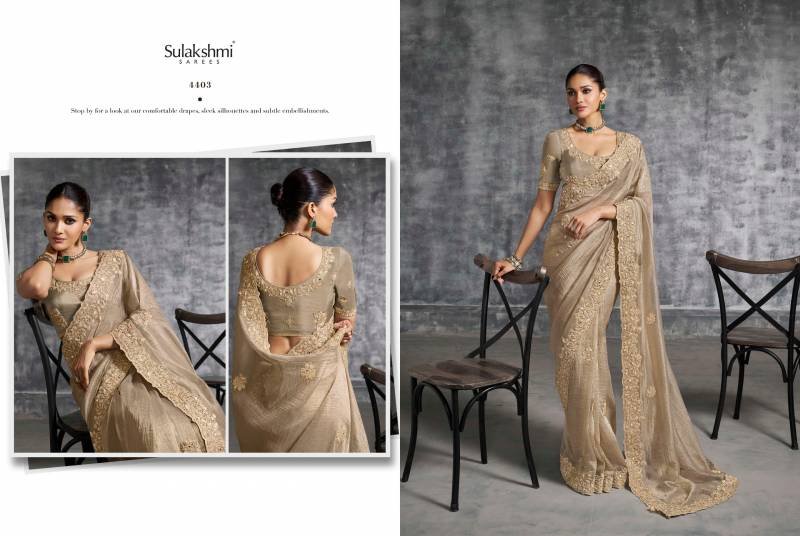 Buy Sulakshmi Kashira Silk Work Designer Party Wear Saree Collection Wholesale 2026
