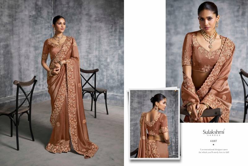 Buy Sulakshmi Kashira Silk Work Designer Party Wear Saree Collection Wholesale 2026