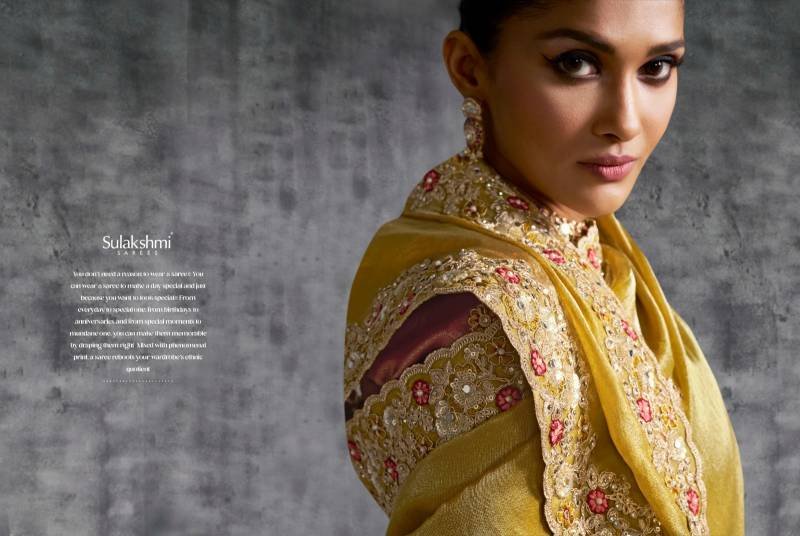Buy Sulakshmi Kashira Silk Work Designer Party Wear Saree Collection Wholesale 2026