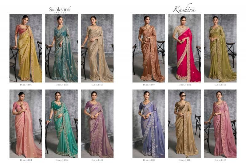 Buy Sulakshmi Kashira Silk Work Designer Party Wear Saree Collection Wholesale 2026