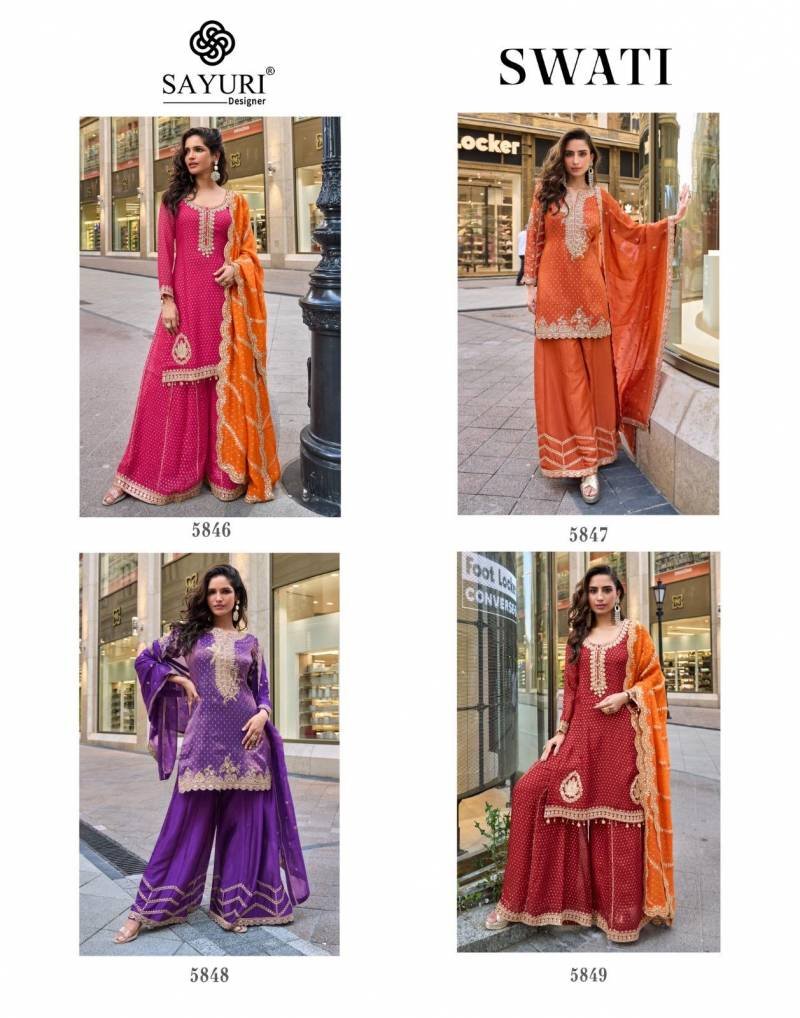 Beautiful Sayuri Swati Viscose Simar Embroidered Designer Salwar Kameez Wholesale 2026