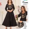 Stylish Blue Hills Vaani Rayon With Foil Printed Anarkali Kurtis Collection Wholesale 2026