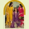 Lily And Lali Rang Rang Viscose Fancy Silk Embroidery Kurti Pant And Dupatta Wholesale