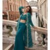 Buy Sayuri Melodi Chinon Jacquard Silk Designer Top Bottom And Shrug Wholesale 2026
