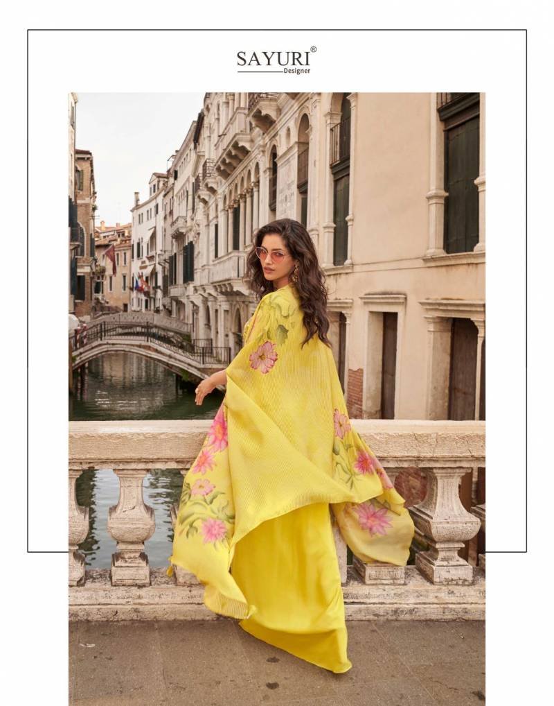 Buy Sayuri Melodi Chinon Jacquard Silk Designer Top Bottom And Shrug Wholesale 2026