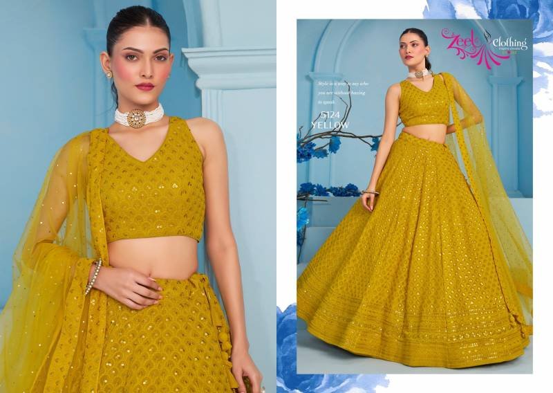 Latest Zeel Florance Vol 3 Georgette Designer Party Wear Lehenga Choli Collection Wholesale 2026