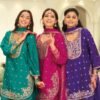 Stylish Eba Saaj Chinon Embroidery Work Designer Salwar Kameez Suits Wholesale 2026