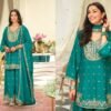 Stylish Eba Saaj Chinon Embroidery Work Designer Salwar Kameez Suits Wholesale 2026