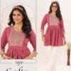 Stylish Blue Hills Sofia Vol 10 Rayon With Work Casual Wear Short Top Collection Wholesale 2026