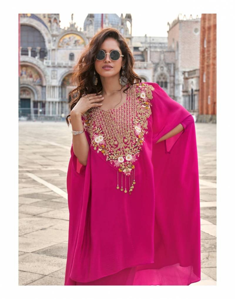 Beautiful Sayuri Avika French Crepe Silk Embroidered Designer Salwar Kameez Wholesale 2026