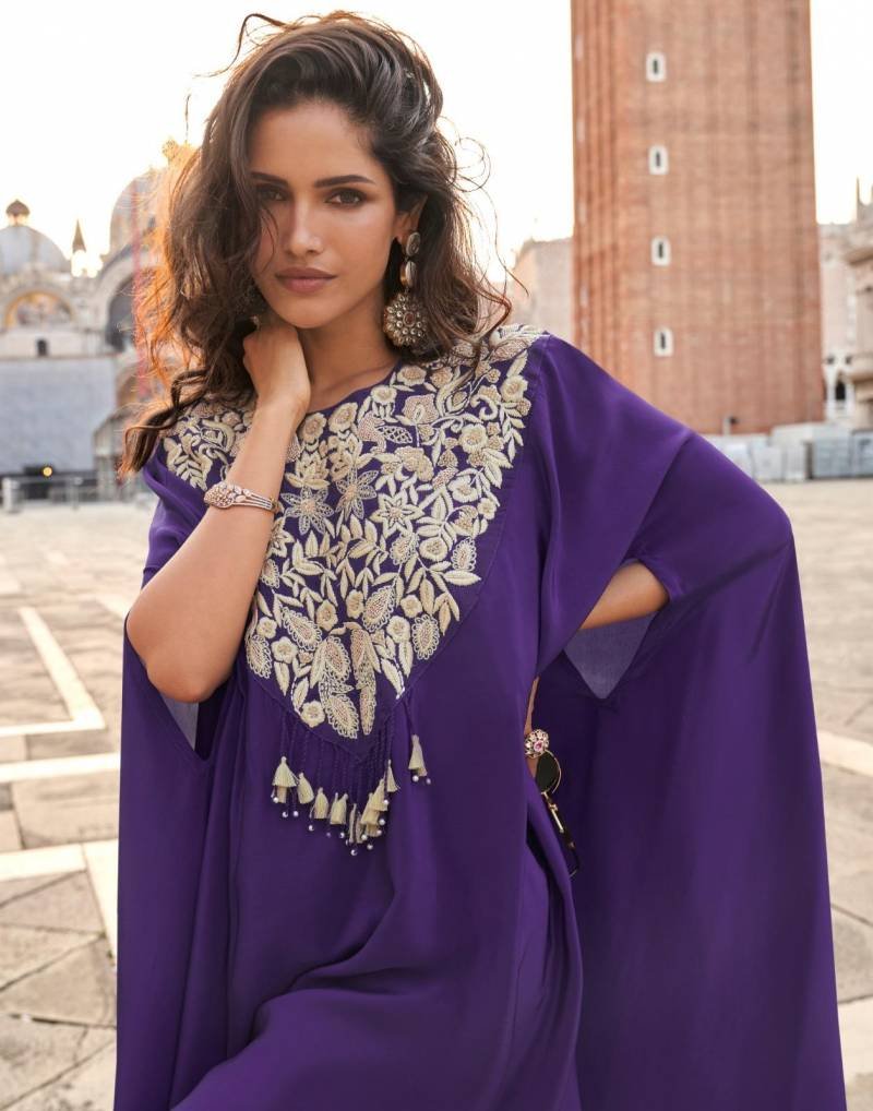Beautiful Sayuri Avika French Crepe Silk Embroidered Designer Salwar Kameez Wholesale 2026