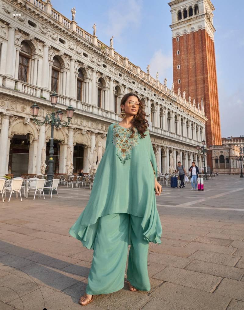 Beautiful Sayuri Avika French Crepe Silk Embroidered Designer Salwar Kameez Wholesale 2026