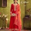 Latest Rangoon Odhani Chinon Silk With Fancy Work Kurti Pant And Dupatta Wholesale 2026