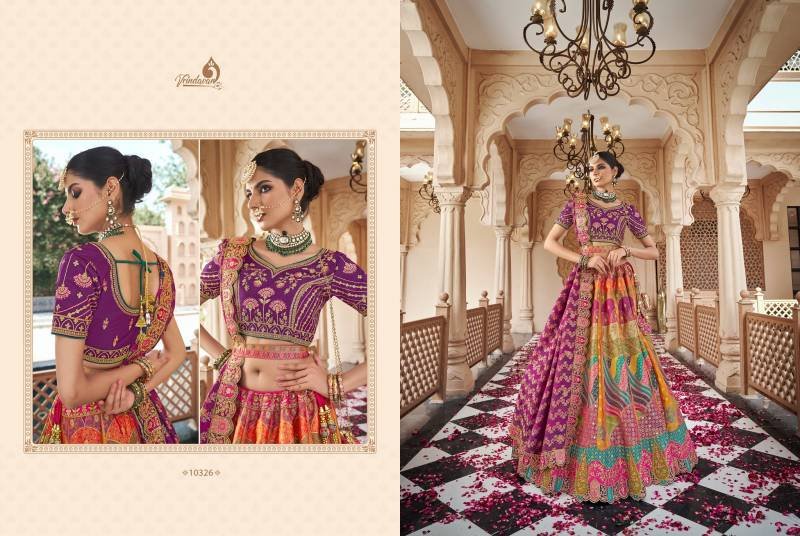 Buy Royal Vrindavan Vol 59 Banarasi Silk Zarkan Designer Bridal Lehenga Choli Wholesale 2026
