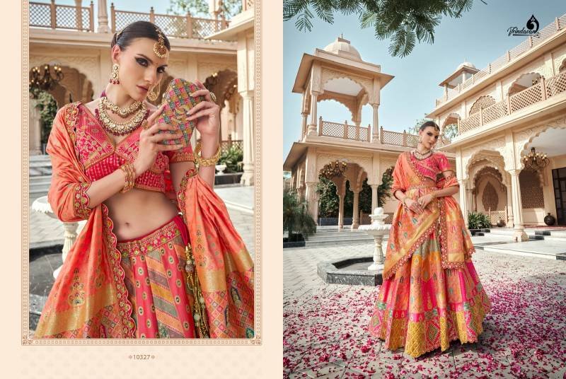 Buy Royal Vrindavan Vol 59 Banarasi Silk Zarkan Designer Bridal Lehenga Choli Wholesale 2026