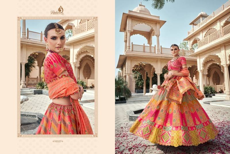 Buy Royal Vrindavan Vol 59 Banarasi Silk Zarkan Designer Bridal Lehenga Choli Wholesale 2026