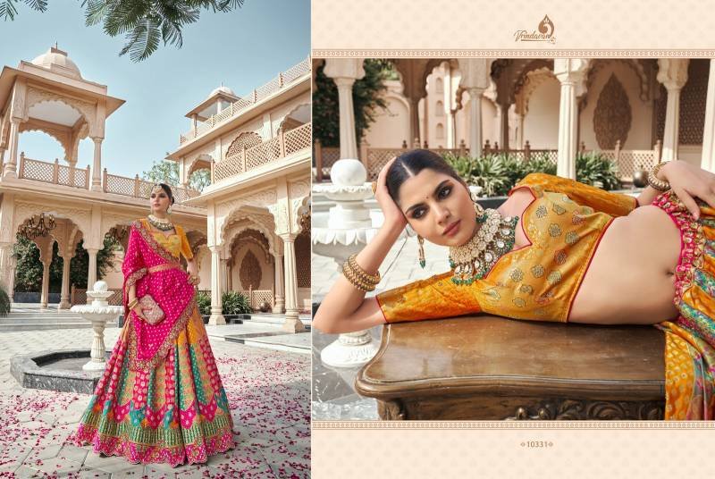 Buy Royal Vrindavan Vol 59 Banarasi Silk Zarkan Designer Bridal Lehenga Choli Wholesale 2026