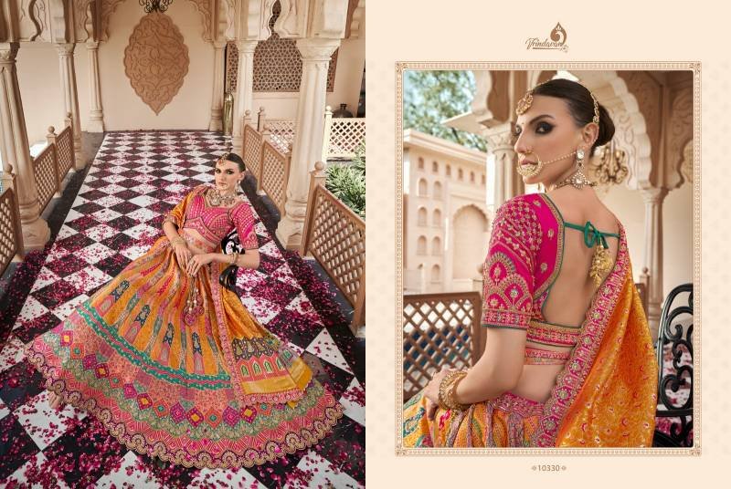 Buy Royal Vrindavan Vol 59 Banarasi Silk Zarkan Designer Bridal Lehenga Choli Wholesale 2026