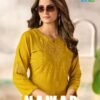 Blue Hills Nawab Vol 18 Rayon Embroidered Work Casual Wear Kurti Wholesale